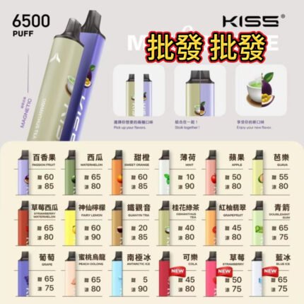 Kiss 凱斯 6500口一次性拋棄式電子菸批發｜正品現貨・耐抽大容量